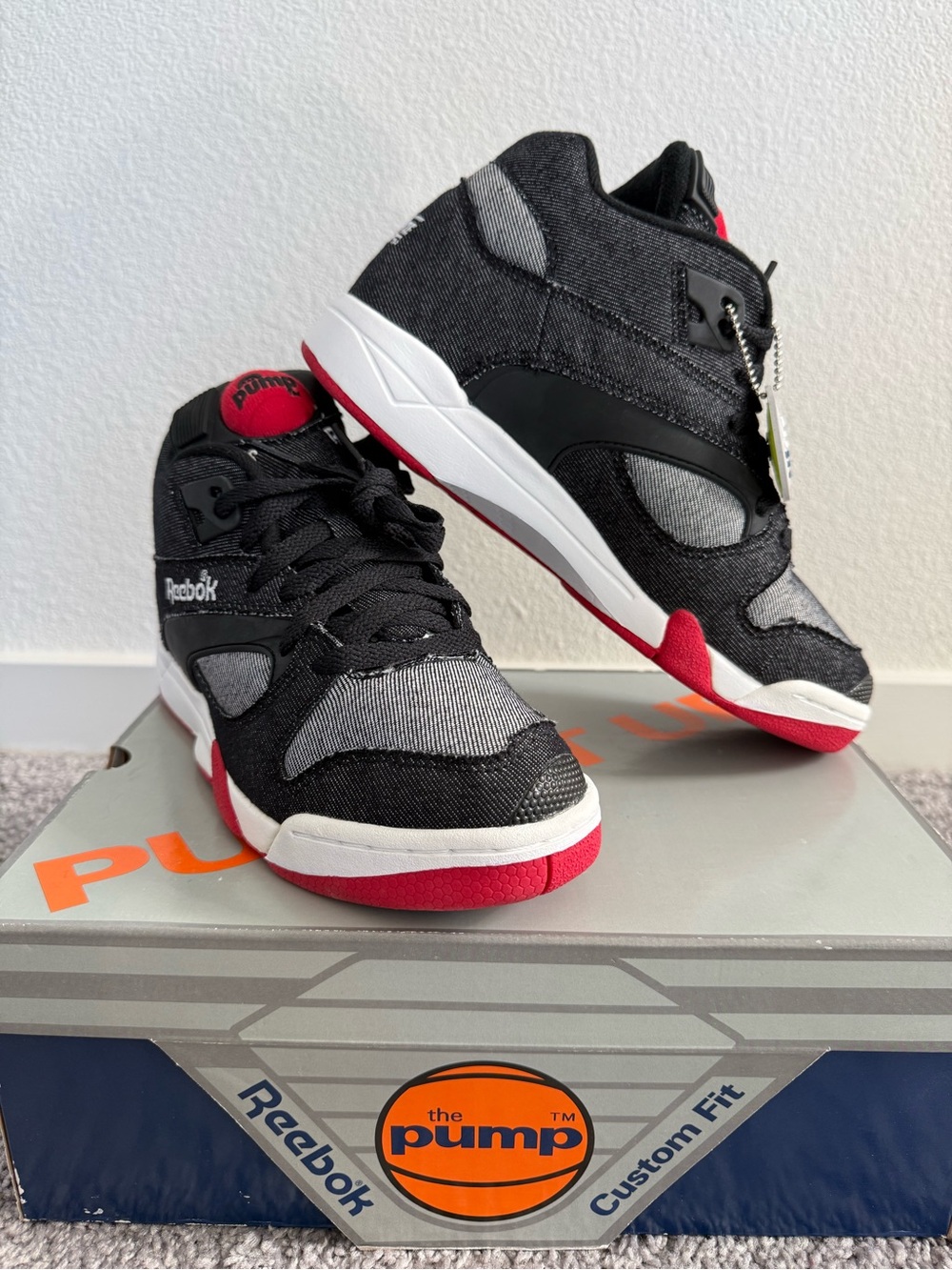 Reebok Court Victory Pump Denim Sneakers - Men’s Size 7